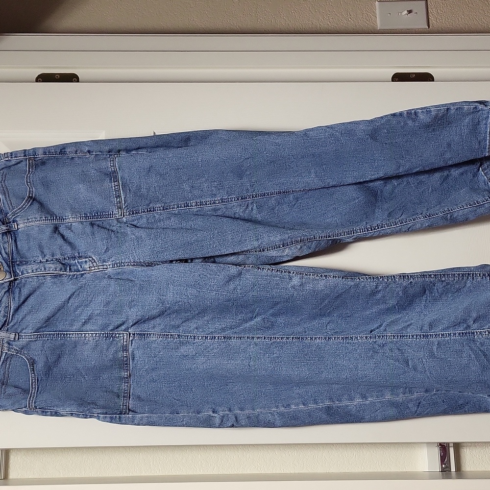 ARULA Blue Classic Denim Jeans with Contrast Stitching
